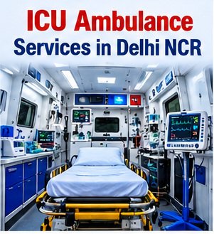 Inside a Patel Ambulance Service ICU ambulance